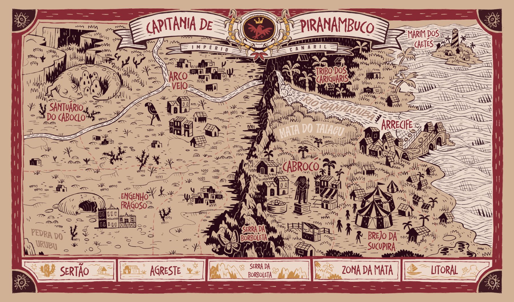 Mapa de Piranambuco